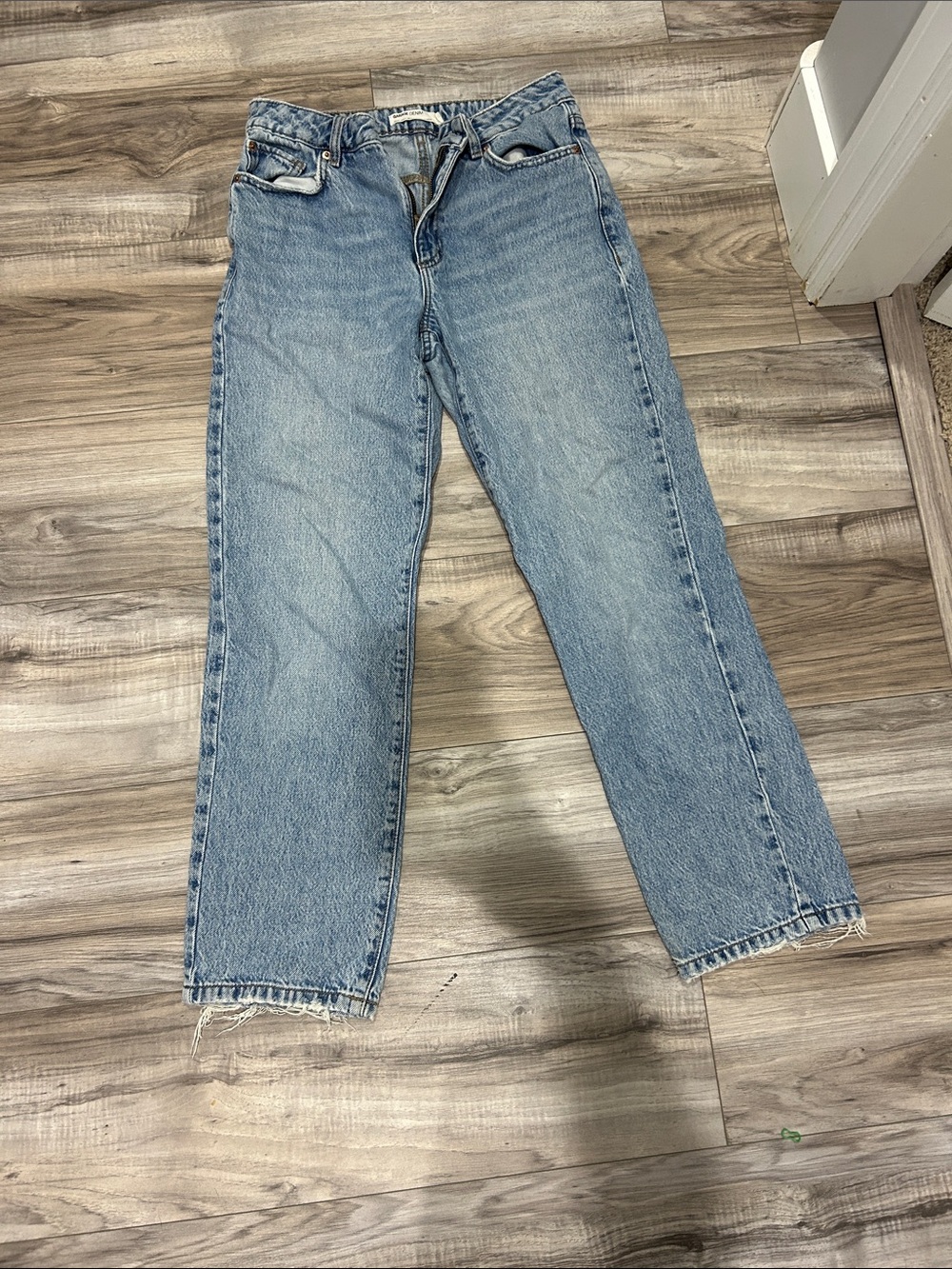 Garage Women's Light Blue Straight-Leg Jeans